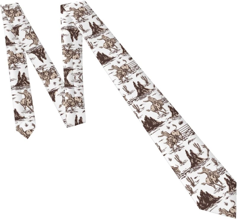 Yilad Tie for Men and Boy Novelty Fun Full Print Men's Necktie Skinny Fashion Narrow Wide - Image 3